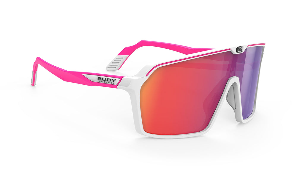 Rudy Project Spinshield White/Pink Fluo (Matte) - RP Optics Multilaser Red