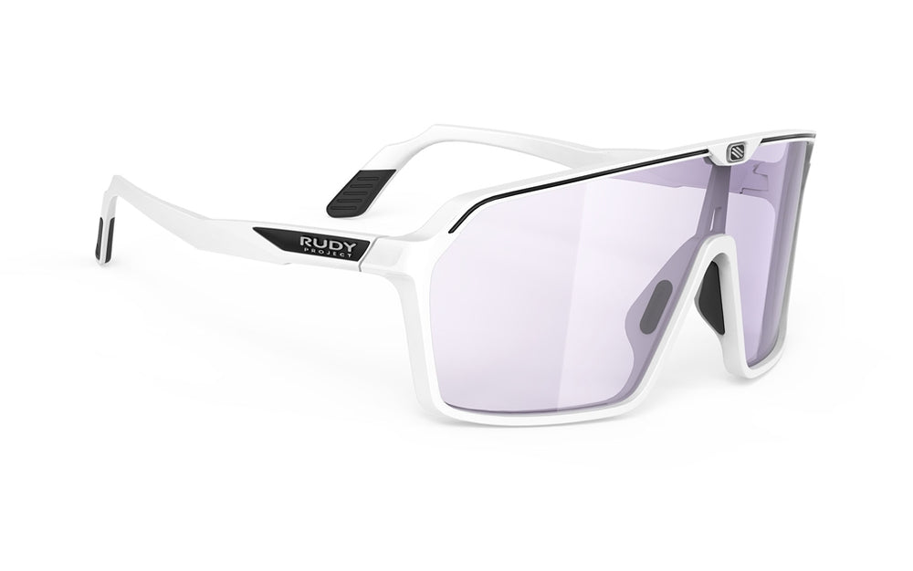 Rudy Project Spinshield - White Matte - ImpactX 2Laser Purple