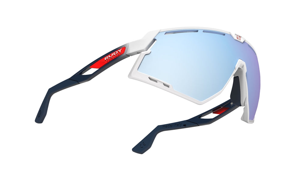 
                  
                    Rudy Project Defender - White Gloss/Fade Blue, Red Stripes - Multilaser Ice
                  
                