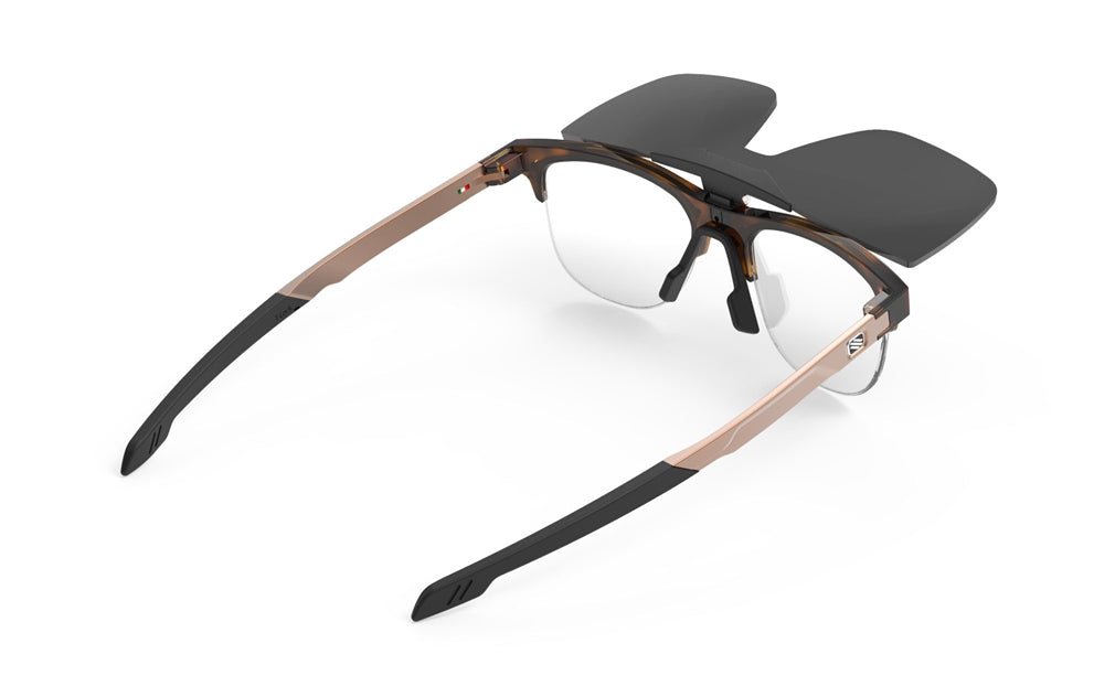 
                  
                    Rudy Project Inkas Flip-Up Demi Turtle Gloss - Half Rim B with Smoke Black Flip
                  
                