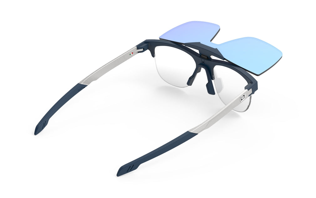 
                  
                    Rudy Project Inkas Flip-Up Blue Navy Matte - Half Rim B with Multilaser Ice Flip
                  
                
