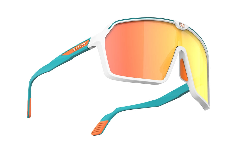 
                  
                    Rudy Project Spinshield - White/EmeraldMatte - Multilaser Orange
                  
                