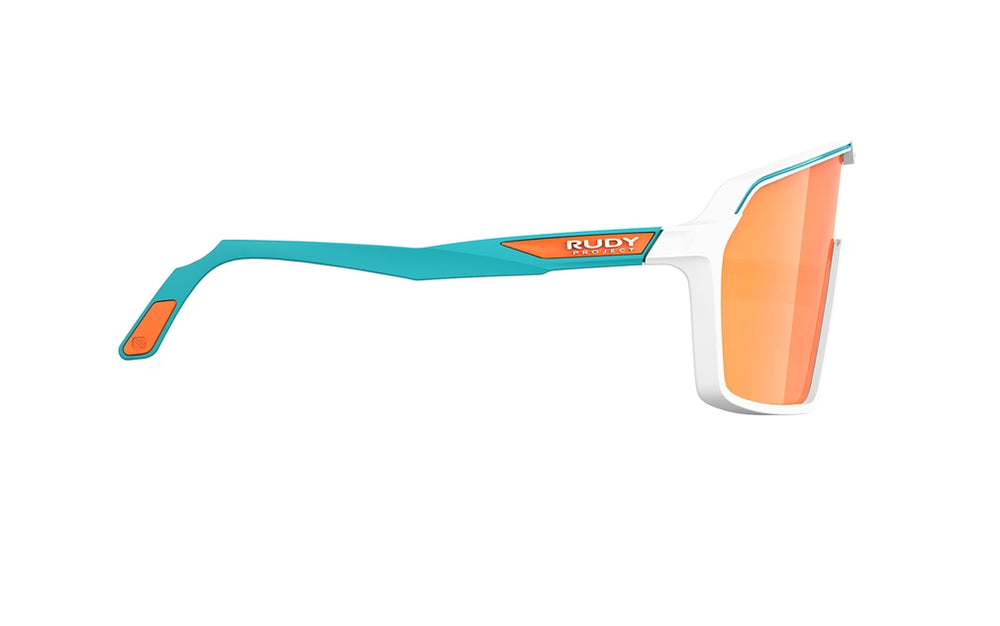 
                  
                    Rudy Project Spinshield - White/EmeraldMatte - Multilaser Orange
                  
                
