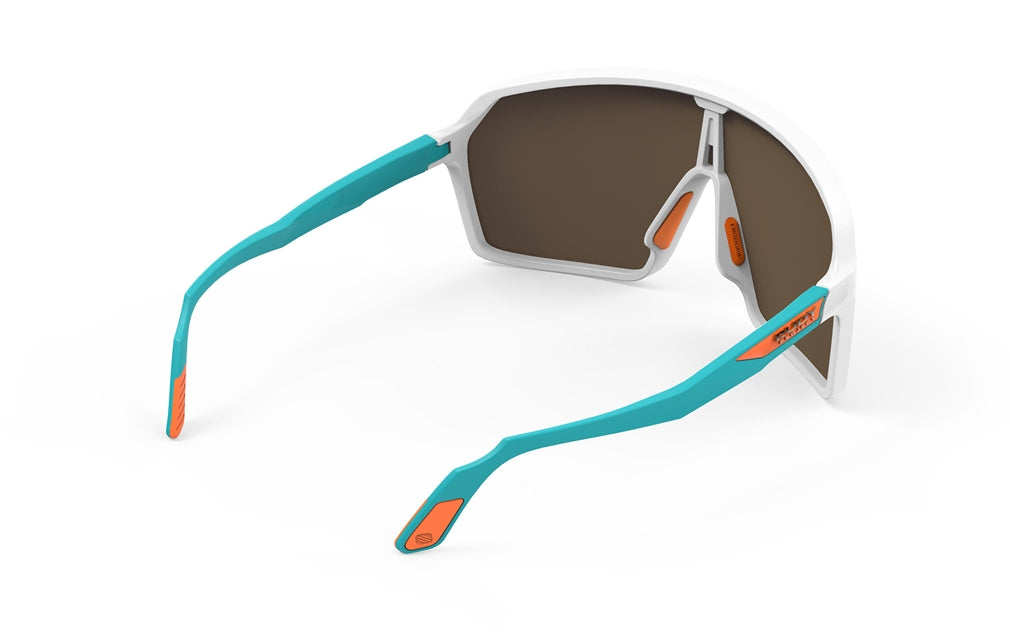 
                  
                    Rudy Project Spinshield - White/EmeraldMatte - Multilaser Orange
                  
                