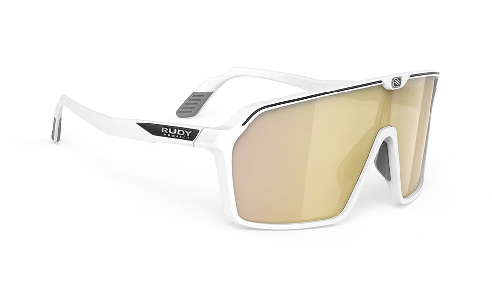 Rudy Project Spinshield - White Matte - Multilaser Gold Lenses